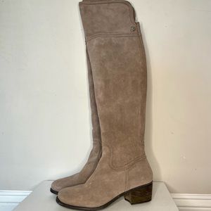 Vince Camuto Over the Knee Boots - grey suede- Size 6 / 36 EXCELLENT CONDITION